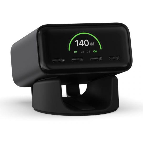 Satechi ChargeView 140W Desktop Charger(4xUSB-C), Space Black (ST-C4CV140C-EU)